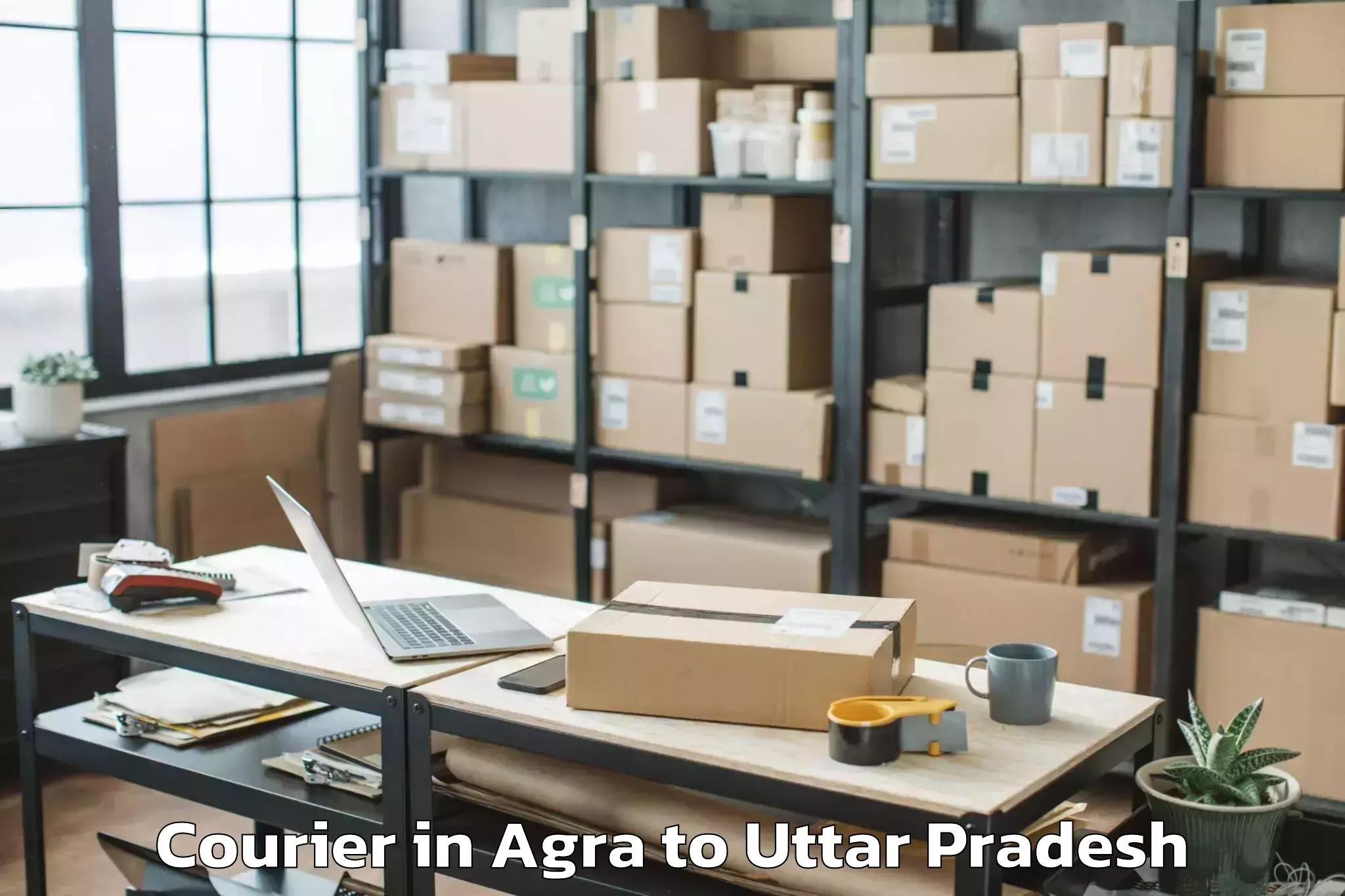 Reliable Agra to Maniar Courier